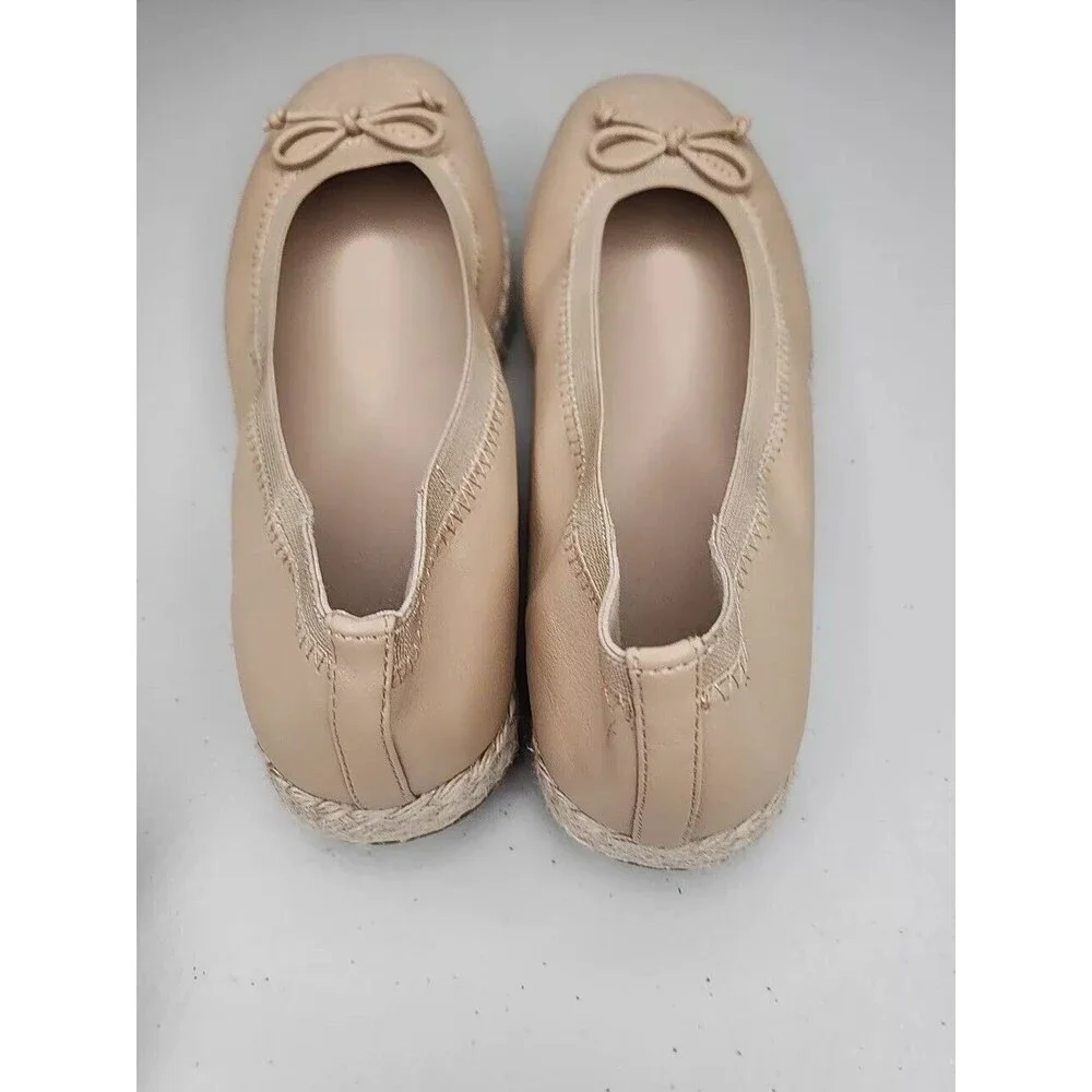 NWOB Frye and Co Willow Ballet Flats Espadrilles Slip On Square Toe Women's 7.5